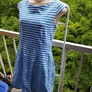 Lily Pulitzer Blue White Striped Sailor Dress